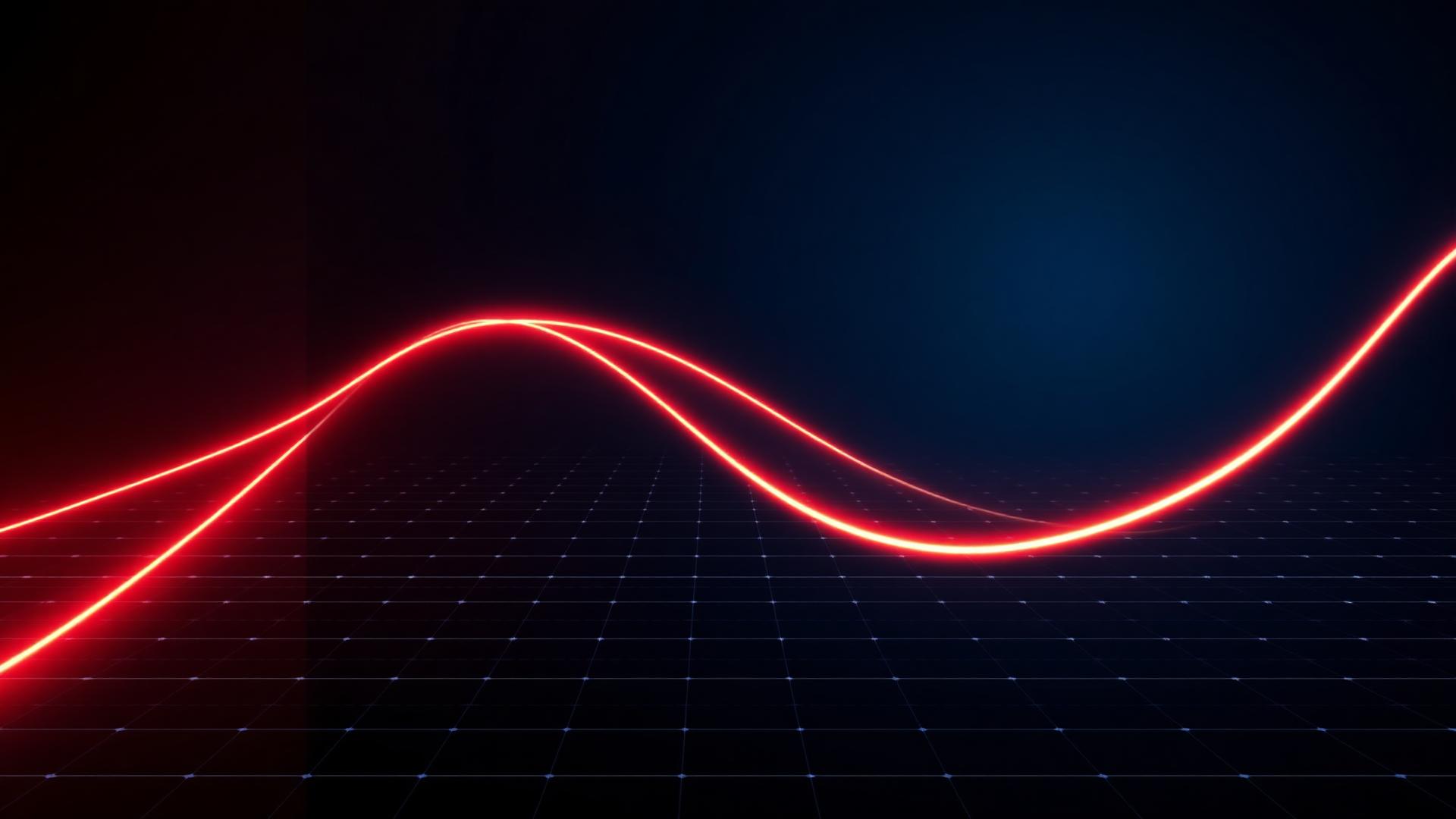Abstract growth curve representing digital marketing performance
